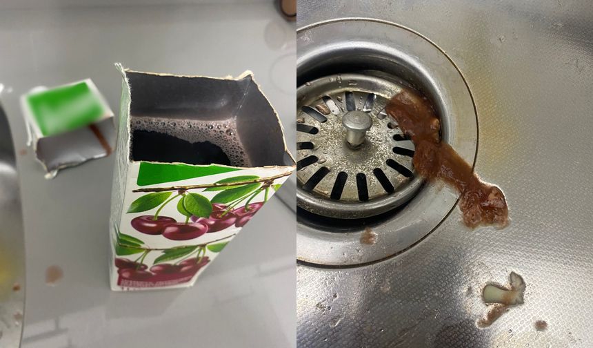 Kapalı Meyve Suyundan Çıkanlar Mide Bulandırdı