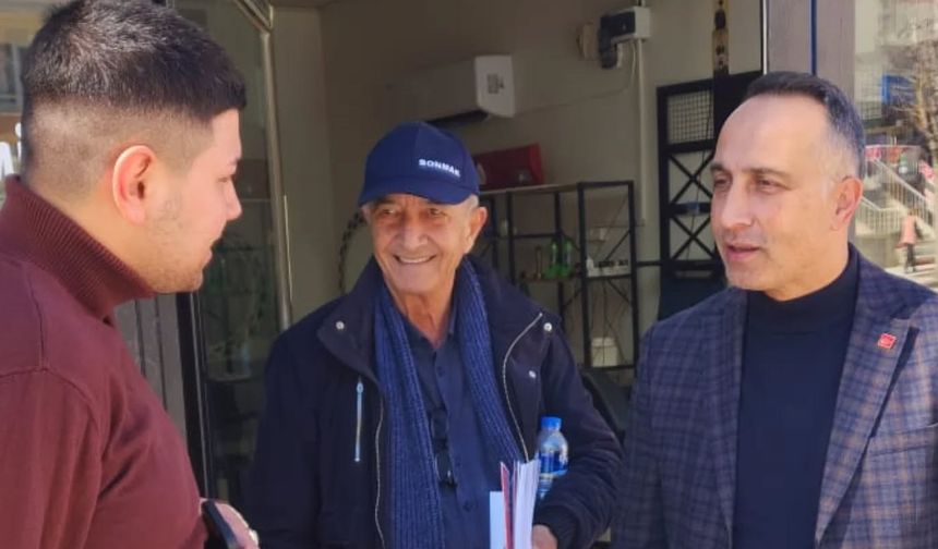 CHP Sahada Esnafı Dinledi