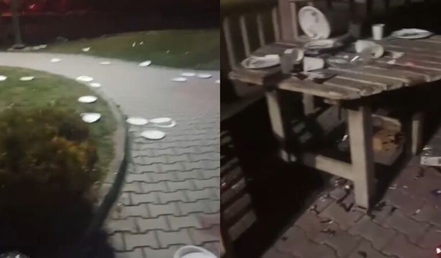 Parkta Şok Eden Manzara! Bunun Sorumluları Kim?