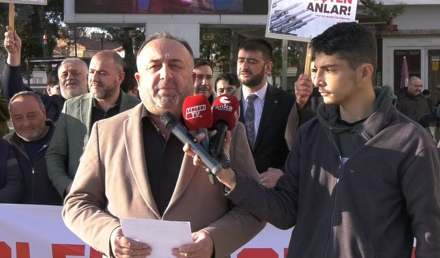 Saadet Partisi’nden “Zalimlere Lanet, Mazlumlara Destek” Protestosu