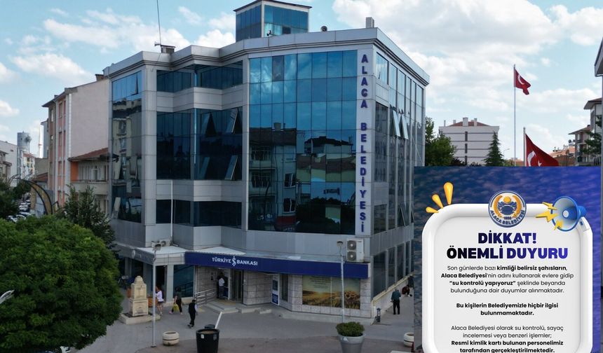 Belediyeden Vatandaşlara Dolandırıcılık Uyarısı!