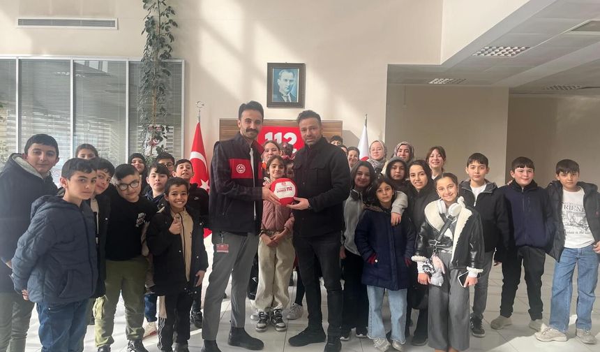 Çeşmeörenli Öğrenciler, 112’yi Yerinde Öğrendi