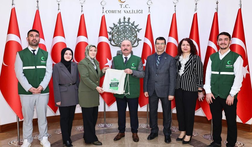 1-7 Mart Yeşilay Haftası’nda Vali Çalgan’a Ziyaret