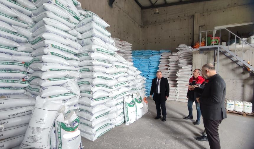 İl Tarım Ve Orman Müdürü Taş, Gübre Bayilerini Denetledi
