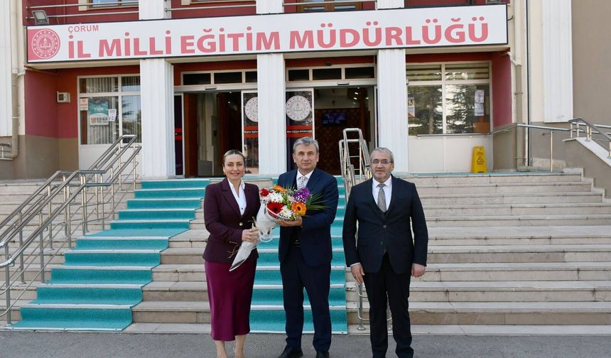 Genel Müdür Fethullah Güner Çorum İl Millî Eğitim Müdürlüğü’nü Ziyaret Etti