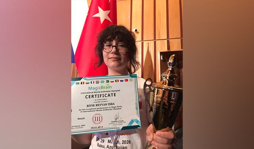 Uluslararası Mental Aritmetik Olimpiyatlarında Çorum’a Kupa Geldi