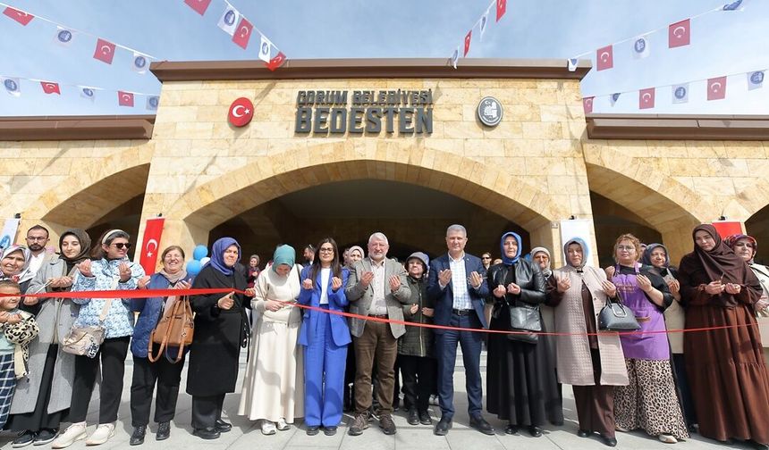 Çorum'da Kadın Emeği Satış Stantları Açıldı