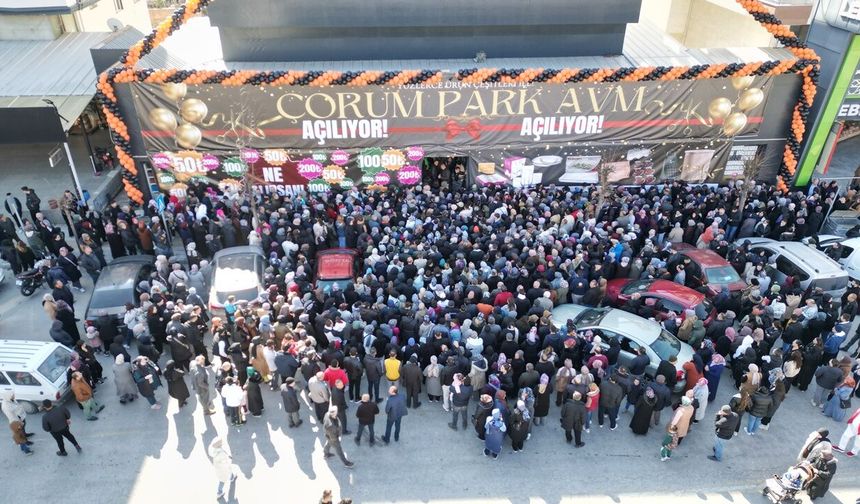 Çorum Park Avm Yoğun İlgiyle Açıldı