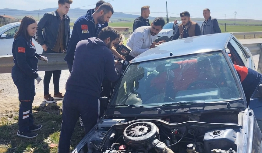 Feci Kaza! Ekipler Sürücü İçin Seferber Oldu