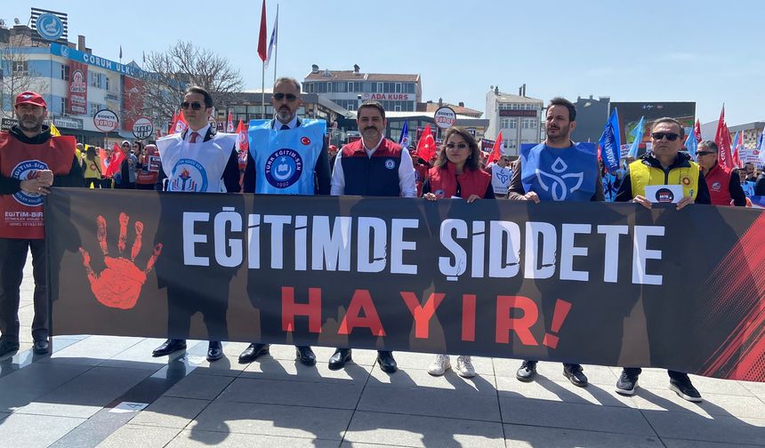 Siverek Saldırısı Sonrası Çorum’da Sendikalar Sokağa İndi