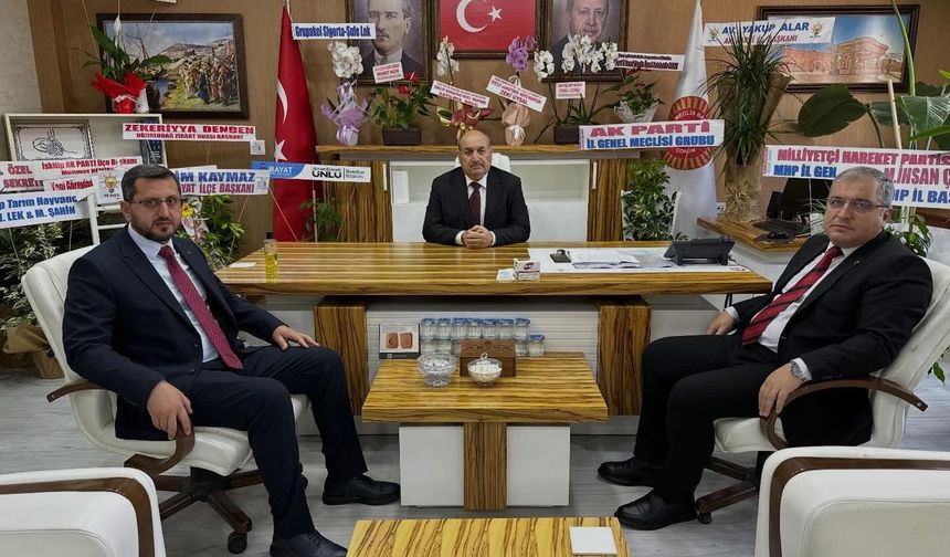 Başkan Ünlü Ve Başkan Kaymaz, Bıyık’ı Tebrik Etti
