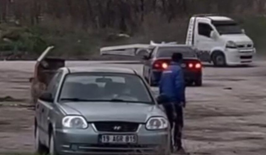 Kuralları Hiçe Saydı! Çekiciyle Yaptıkları Şok Etkisi Yarattı