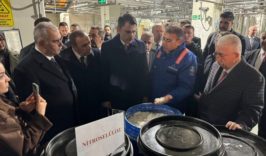 Bakan Kurum’dan Ahlatcı Gold Force Barut Fabrikası’na Ziyaret