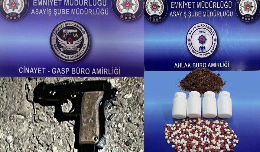 4 Aranan Şahıs, Silahlar Ve Uyuşturucu Polise Yakalandı