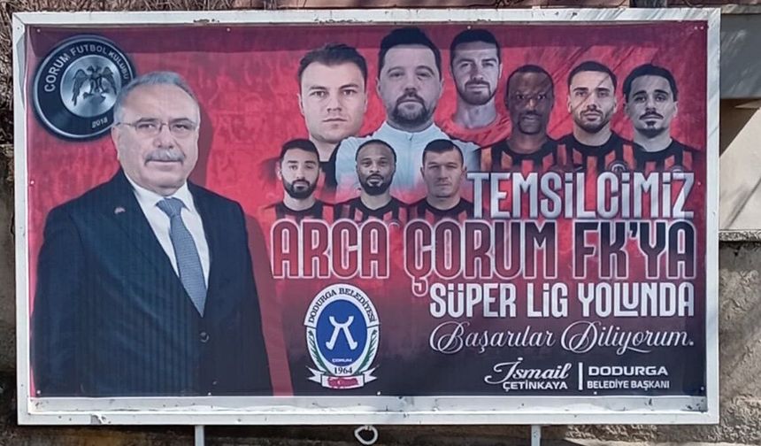 Dodurga'dan Çorum FK'ya Bilboardlu Destek