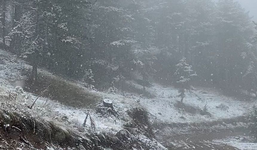 Çorum’a Nisan Ayında Kar Yağdı