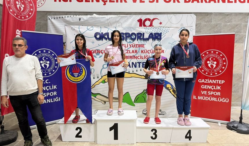 Paletli Yüzmede Türkiye Dereceleri Çorum’a Gurur Yaşattı