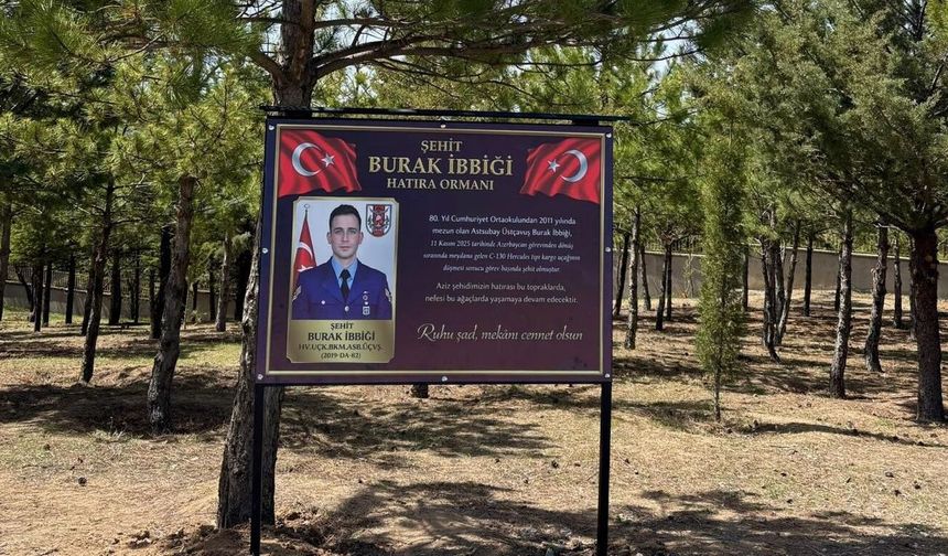 Şehit Burak İbbiği’nin Adı Hatıra Ormanında Yaşatılacak
