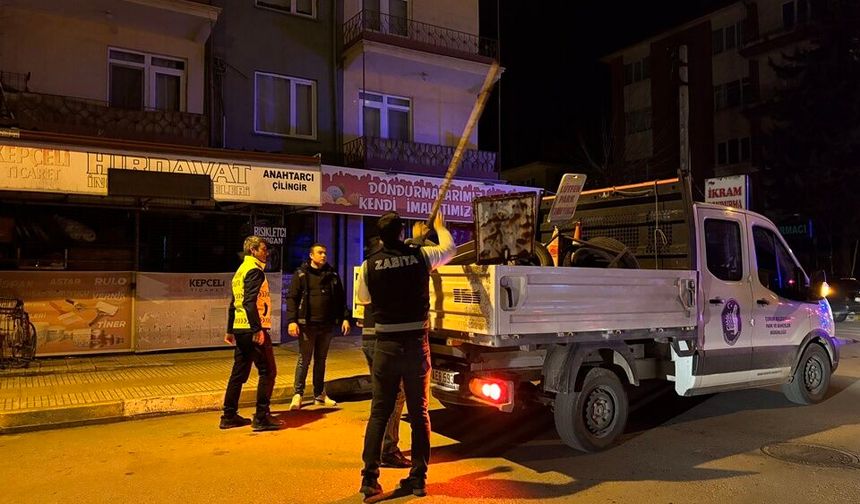 Zabıta Ekipleri’nden Gece Operasyonu