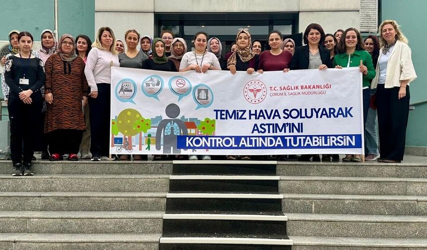 Çorum İl Sağlık Müdürlüğü’nden Fabrika Çalışanlarına Astım ve Hipertansiyon Eğitimi