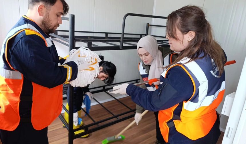 Hortum Felaketinin Ardından Konteynerler Kuruldu