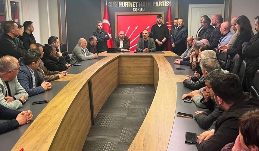 CHP Çorum Teşkilatı Karar Sonrası Toplandı: “Baba Ocağımızda Nöbetteyiz”