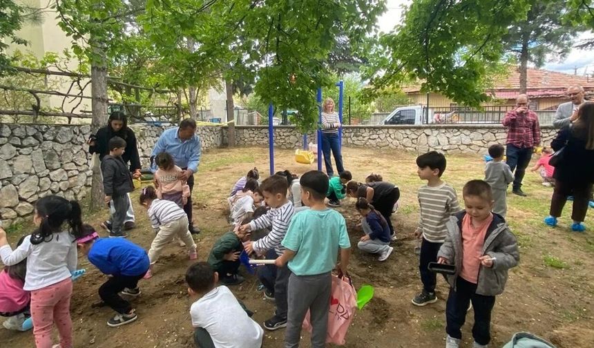 Minik Arkeologlar İş Başında! Ana Sınıfı Öğrencileri Kazı Heyecanı Yaşadı