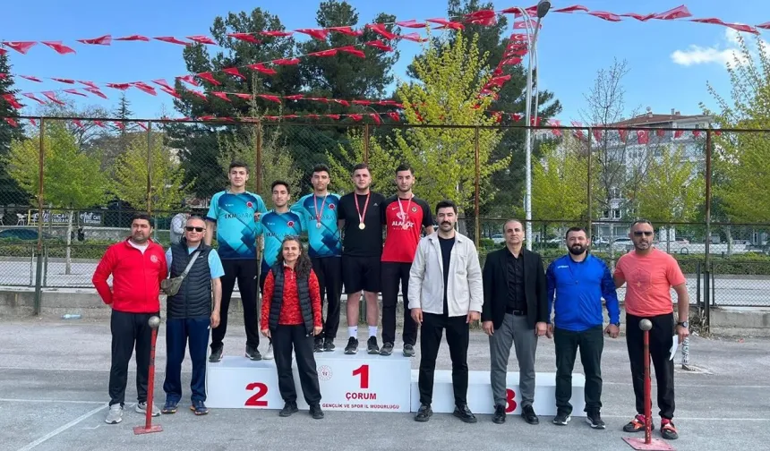 Çorum’da Okul Sporları Bocce Heyecanı Tamamlandı