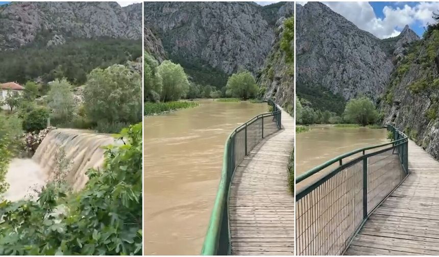 İncesu Kanyonu’nda Alarm! Su Seviyesi Tehlikeli Noktaya Ulaştı