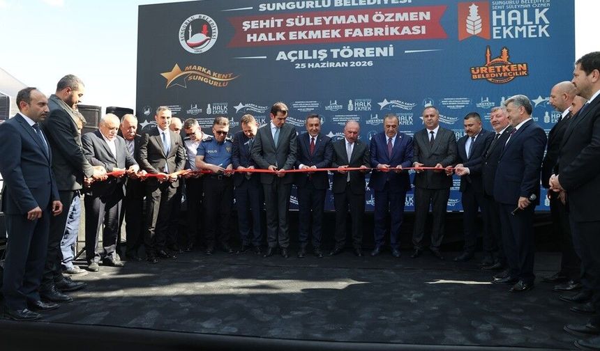 Halk Ekmek Fabrikası Törenle Açıldı