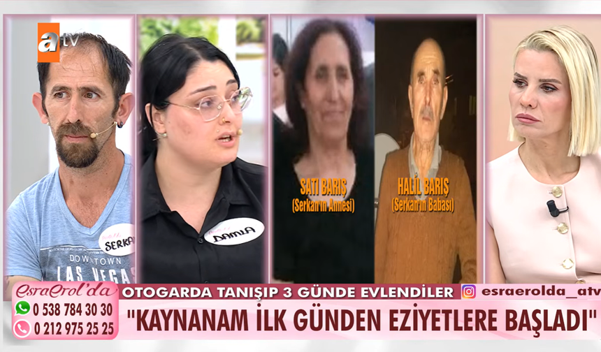 Çorumlu Çift Esra Erol'da Gündem Oldu: "Otogarda Tanışıp 3 Günde Evlendik"