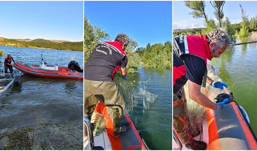 Kaçak Avcılara Geçit Yok! 2 Bin 800 Metrelik Ağ Ele Geçirildi