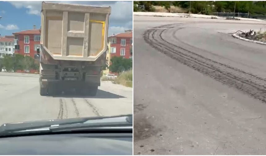Seyir Halindeki Kamyondan Döküldü, Mahalleyi Ayağa Kaldırdı