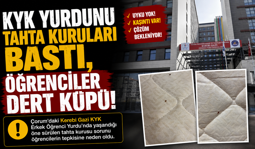 KYK Yurdunu Tahta Kuruları Bastı, Öğrenciler Dert Küpü!