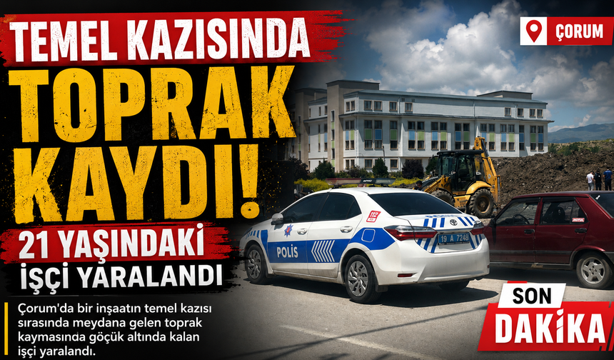 Temel Kazısında Toprak Kaydı, 21 Yaşındaki İşçi Yaralandı