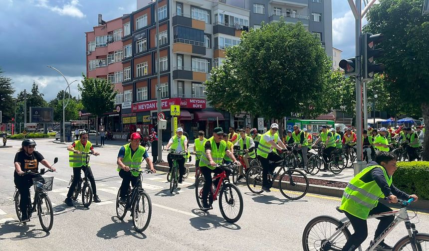 Çorum'da Pedallar Sağlıklı Yaşam İçin Çevrildi