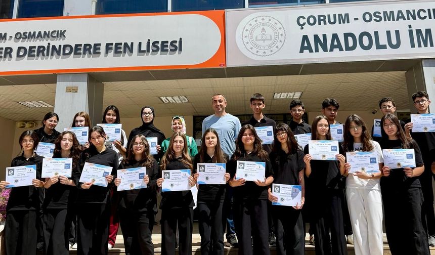 Ömer Derindere Fen Lisesi Uluslararası Eğitimde Fark Yarattı