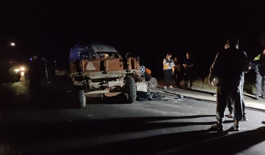Kamyonun Çarptığı Traktörde Acı Son: 1 Ölü, 2 Yaralı
