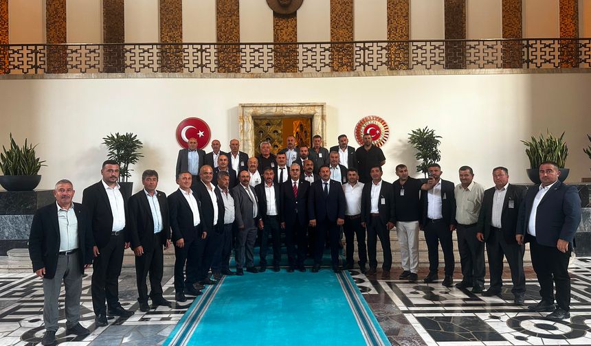 Çorumlu Muhtarlardan TBMM’de Ziyaret Trafiği