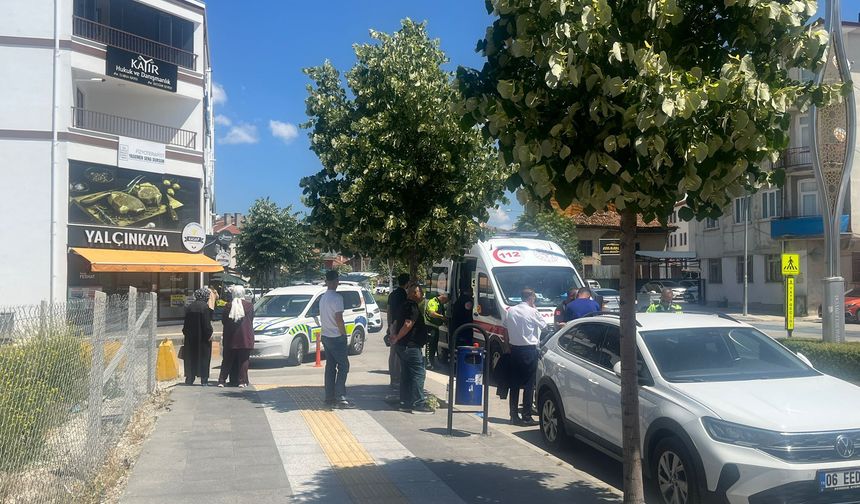 Karşıya Geçmek İsterken Motosiklet Çarptı