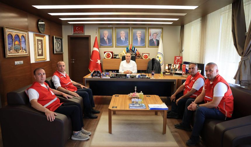 Alaca'da Afet Hazırlığı Masaya Yatırıldı! Kızılay'dan Başkan Arslan'a Ziyaret