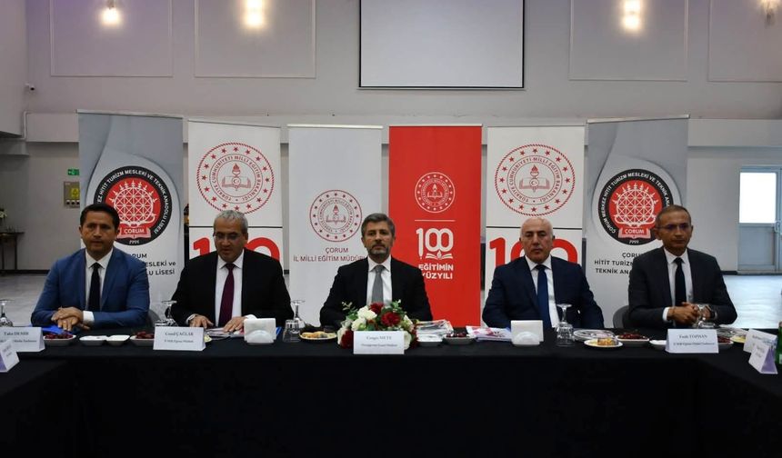 Çorum’da Ortaöğretim İl Değerlendirme Toplantısı Yapıldı