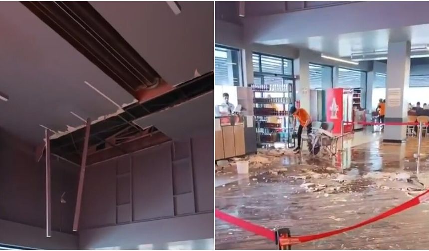Çorum'da Korku Dolu Anlar! Ünlü Restoranın Çatısı Çöktü