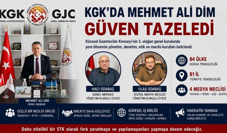 KGK’da Mehmet Ali Dim Güven Tazeledi, Hacı Odabaş Yeniden Yönetimde