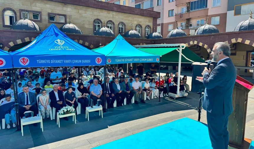 Çorum'da Yaz Kur'an Kursları Coşkuyla Başladı
