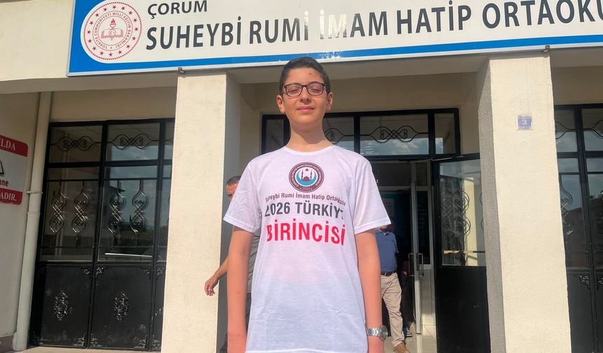Çorum'un LGS Şampiyonu Başarısının Sırrını Anlattı! "Disiplinli Ve Dengeli Çalıştım"