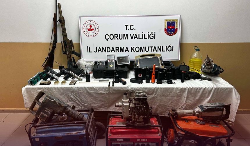 Çorum’da Definecilere Operasyon: 5 Tutuklu