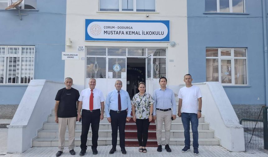 Milli Eğitim Müdürü Çağlar Dodurga’daki Okulları Ziyaret Etti