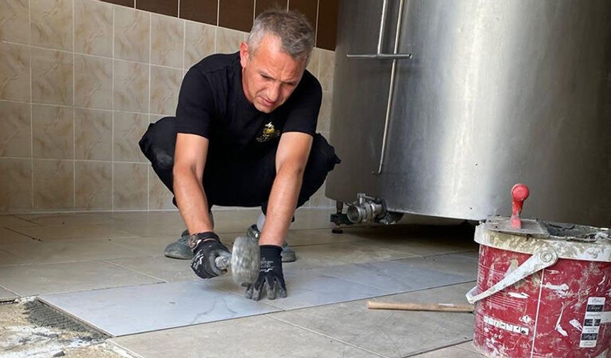 Eskiekin Süt Toplama Merkezinde Tadilat Yapıldı