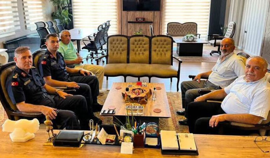 Komutanlardan Başkan Çetinkaya’ya Ziyaret